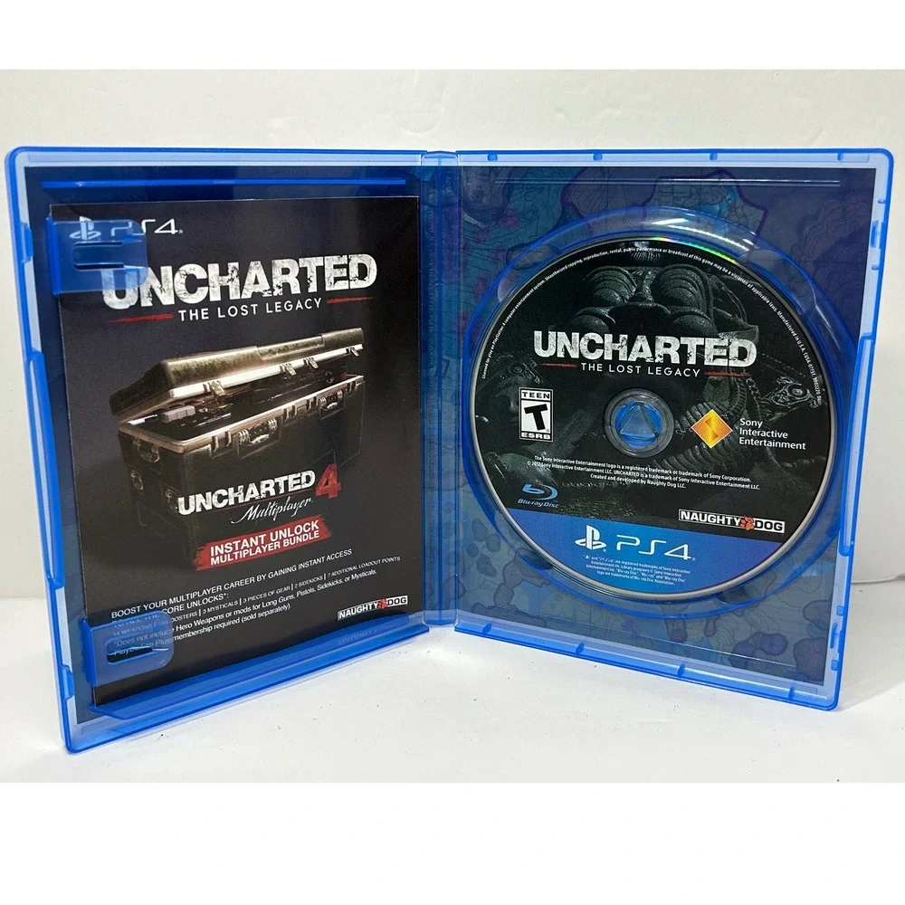 Uncharted The Lost Legacy PlayStation 4 PS4 Video Game No Manual‎